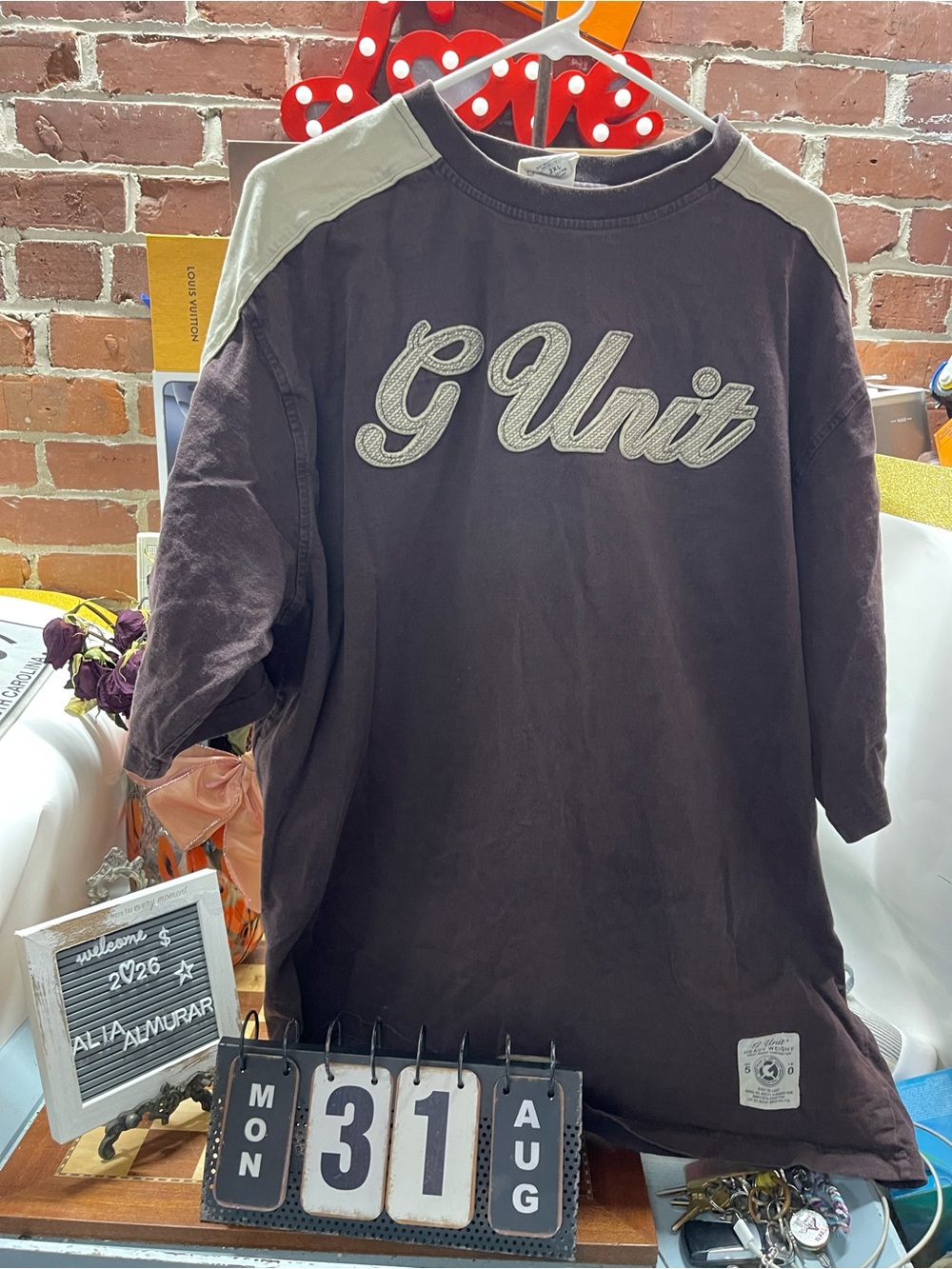 vintage Y2K G-Unit heavyweight short-sleeve crewneck